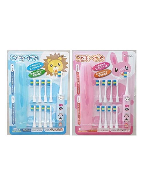 Minimum Kodomo no Ha Pica Kid's tooth brush set/ Электирческая зубная щетка детская - набор